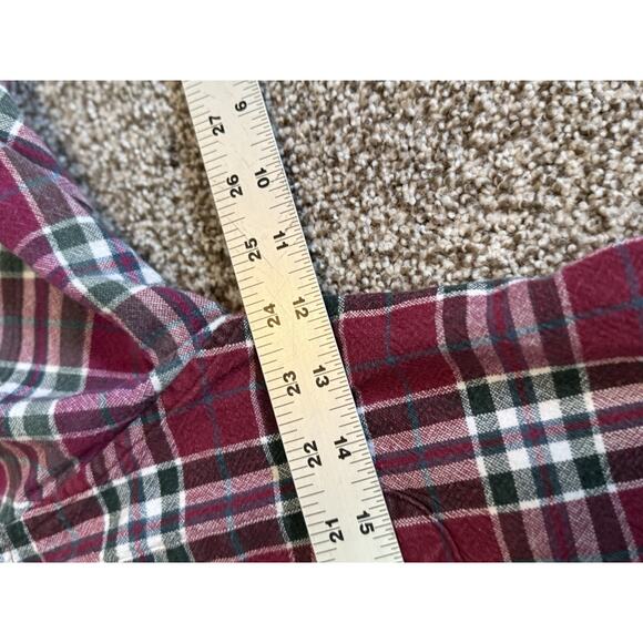 Vintage Faded Glory Long Sleeve Size XL Blue Denim Collar Shirt Is Red plaid. - Picture 6 of 6